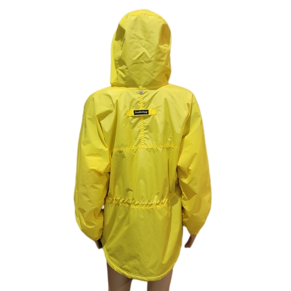 London Fog Yellow Hooded Zip Up Jacket NWOT Large 14 16 Girls - Picture 4 of 8